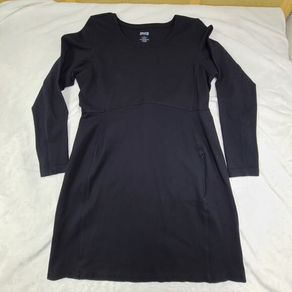 Duluth Trading Co Dresses & Skirts - Duluth Trading Co. Women's Wearwithall Ponte Knit Dress Black Stretch Large